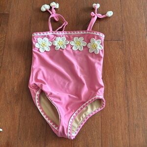 Shade critters 3T swimsuit pink crochet